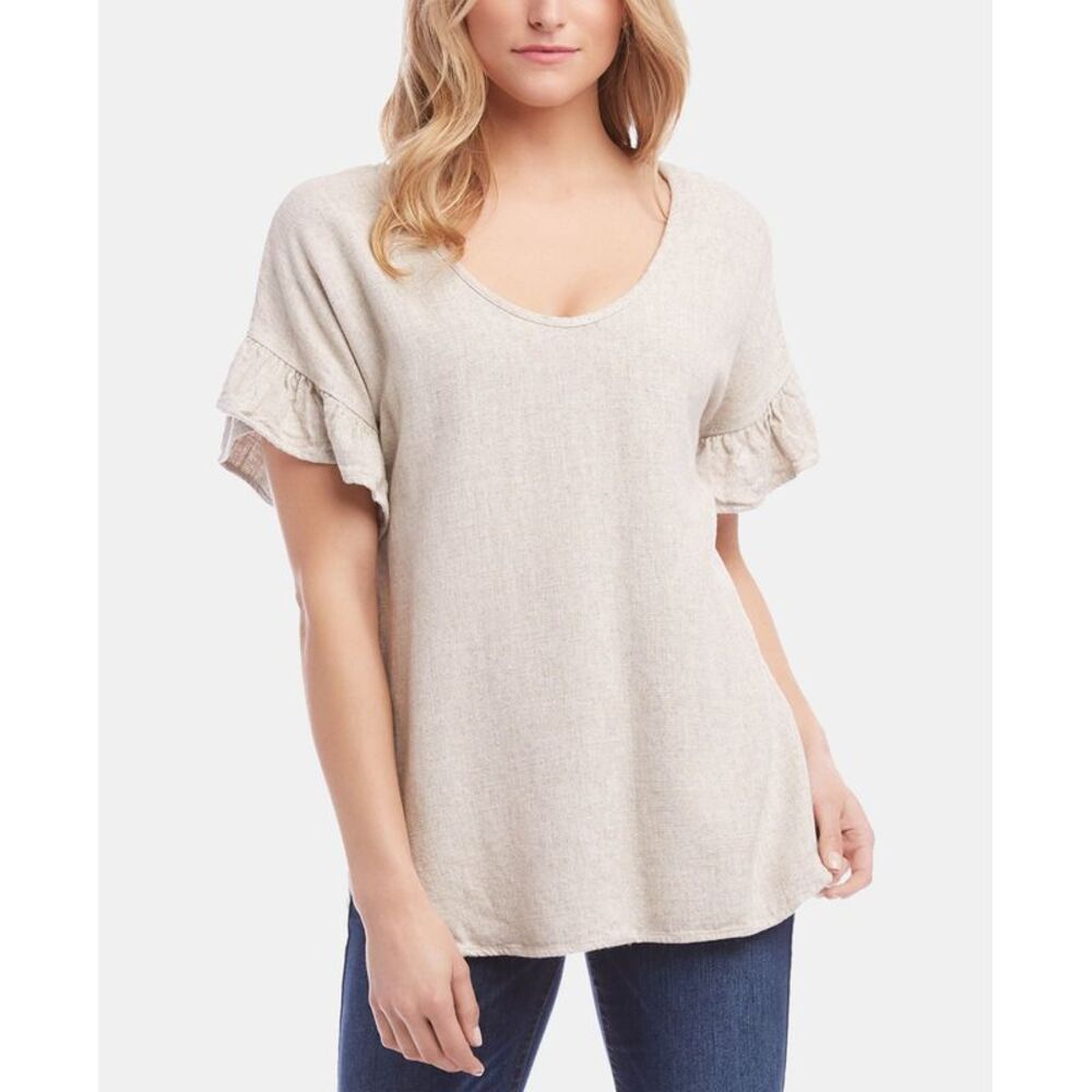 Karen Kane Ruffled Sleeve Top